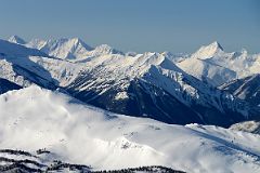 09J Mount Harkin, Mount Daer, Lachine Mountain, Mount Selkirk From Lookout Mountain At Banff Sunshine Ski Area.jpg